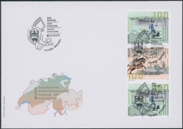 Suisse - 2020 - Europa - Zusammenhängende - Ersttagsbrief FDC U1 ET - Ersttag Voll Stempel - Lettres & Documents