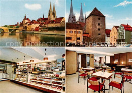 73862395 Regensburg Conditorei Cafe Orlando Di Lasso Altstadt Dom Blick Ueber Di - Regensburg