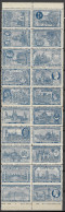 EXPO PARIS France 1900 EXPOSITION UNIVERSELLE 20 Vignetten VIGNETTE 1 BLOCK OF 20 MNH** 17 COUNTRIES RARE - 1900 – París (Francia)