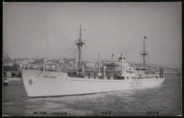 Fotografie Frachtschiff Rita Maria Heimathafen Lissabon  - Schiffe