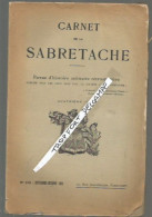 RT / CARNET DE LA SABRETACHE 1935 N°378 SEPT OCTOBRE 1935 MILITARIA GUERRE / REVUE MILITAIRE - Guerre 1939-45