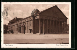 AK Karlsruhe, Platz Vor Dem Städt. Konzerthaus  - Karlsruhe