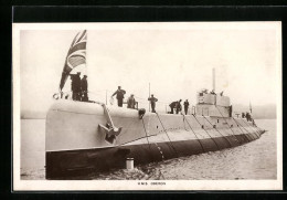 AK Britisches U-Boot HMS Oberon Wird Startbereit Gemacht  - Guerra