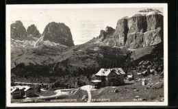 Cartolina Sassolungo, Ortsansicht Mit Hotel Pordoi  - Andere & Zonder Classificatie