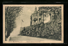 AK Porta Westfalica, Kaiser-Wilhelm-Denkmal, 1892 Errichtet  - Autres & Non Classés
