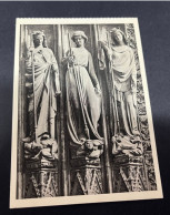 30-4-2024 (3 Z 26 A) Very Old  )1 B/w Potcards) Religious  - Strasbourg Cathedral - Vertus & Vices - Jesus