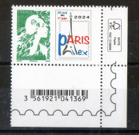 FR 2024 - Coin Bas Droite  "  PARIS Philex - 30 Mai Au 10 Juin -1 Timbre LV 20 G  à  1.29 € - Illustré-neuf** - Unused Stamps