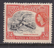 British Guiana 1954 - 63 QE2 24 Ct Mining MM SG 339 ( L532 ) - British Guiana (...-1966)