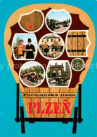 73703699 Plzen Pilsen Historicka Formanska Jizda Tor Der Brauerei Planwagen Bier - República Checa