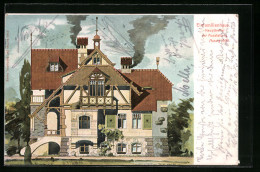 Künstler-AK Aussig, Einfamilienhaus, Haupttreffer Der Ausstellung 1903  - República Checa