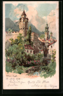 Künstler-AK Edward Theodore Compton: Hall, Burg Mit Kirche  - Compton, E.T.