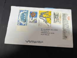 30-4-2023 (3 Z 27) Letter Posted From France To Australia In 2024 (2 Covers) (each Cover Has Many Stamps) - Brieven En Documenten