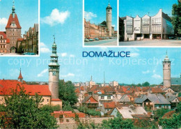 73686927 Domazlice Stadtpanorama Kirche Stadttor Modernes Gebaeude Domazlice - República Checa