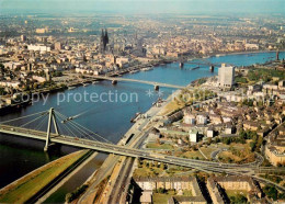 73686887 Koeln Rhein Fliegeraufnahme Mit Rhein Dom Und Severinsbruecke Deutzer B - Köln