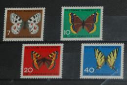 GERMANY 1962, Butterflies, Insects, Animals, Fauna, Mi #376-9, MNH** - Butterflies