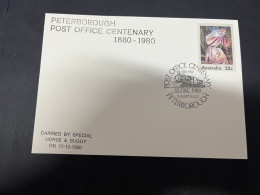 30-4-2023 (3 Z 29) Australia FDC (1 Cover) 1980 - Peterborough Post Office Centenary (Frilled Lizard) - Omslagen Van Eerste Dagen (FDC)