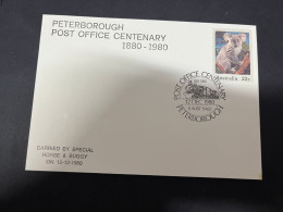 30-4-2023 (3 Z 29) Australia FDC (1 Cover) 1980 - Peterborough Post Office Centenary (Koala) - FDC