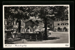 AK Miesbach, Strassenpartie Am Hindenburgplatz  - Miesbach