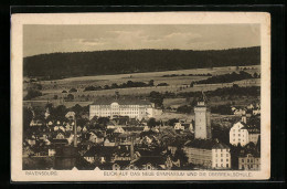 AK Ravensburg, Blick Auf Das Neue Gymnasium Und Die Oberrealschule  - Ravensburg
