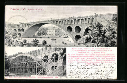 AK Plauen I. V., Syratal-Viadukt  - Plauen