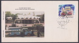 Inde India 1996 FDC National Rail Museum, Railway, Railways, Train, Trains, First Day Cover - Brieven En Documenten