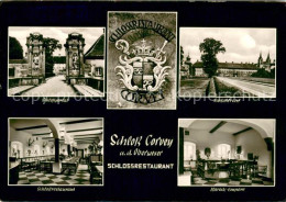 73686326 Corvey Schloss Restaurant Wappen Corvey - Hoexter