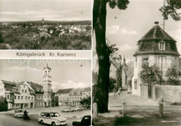 73686279 Koenigsbrueck Ortsuebersicht Rathaus Karl Marx Platz Wohnhaus Pavillon  - Koenigsbrueck