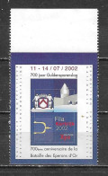 Vignette - Bataille Des Eperons D'or - Fila Kortrijk 2002 - MNH** - LOOK!!!! - Erinnophilia [E]