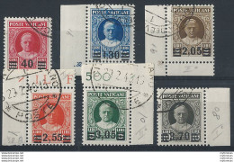 1934 Vaticano Provvisoria 6v. Cancelled Sass. N. 35/40 - Otros & Sin Clasificación