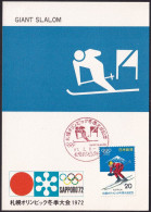 Japan 1972 Maximum Card Sapporo Olympic (jt1184) - Otros & Sin Clasificación