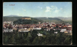 AK Laibach, Teilansicht Mit Schloss Und Bergpanorama  - Slovenië