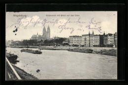 AK Magdeburg, Elbansicht Mit Blick Auf Den Dom  - Magdeburg