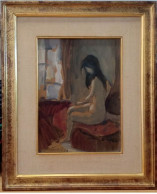 Manolo Lima Art Painting Oil Woman Nude Uruguayan Renamed Torres School - Olii