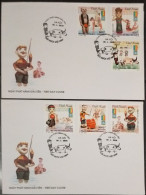 FDC Vietnam Viet Nam With Imperf Stamps 2000 : Vietnamese Water-puppetry / Buffalo / Fish/ Music / Fisherman (Ms829) - Vietnam