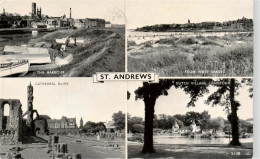 73911199 St Andrews Chelmsford UK The Harbour From West Sands Cathedral Ruins Du - Altri & Non Classificati