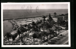 Cartolina Sanremo, Riviera Dei Fiori, Giardini E Spiaggia Imperatrice  - Other & Unclassified