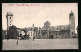 Cartolina Trento, Piazza Del Duomo E Torre Grande  - Trento