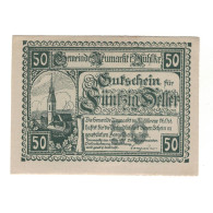 Billet, Autriche, Neumarkt Im Mühlkreis O.Ö. Gemeinde, 50 Heller, Texte, 1920 - Oostenrijk