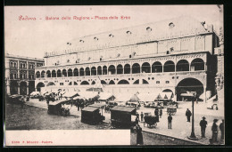 Cartolina Padova, Salone Della Ragione, Piazza Delle Erbe  - Padova (Padua)