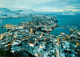 73626367 Alesund Utsikt Fra Aksla Ved Natt Fliegeraufnahme Alesund - Norvège