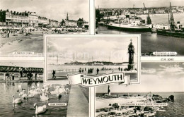 73620479 Weymouth Dorset Beach Harbour Bay Swans Lighthouse Pulpit Rock Portland - Andere & Zonder Classificatie