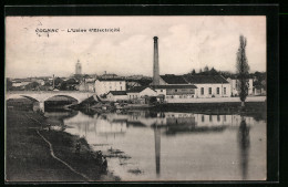 CPA Cognac, L`Usine D`Electricite  - Cognac