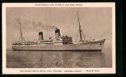 AK Royal Mail Steamer Arundel Castle Unter Volldampf  - Piroscafi