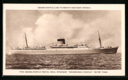 AK The Union-Castle Royal Mail Steamer Edinburgh Castle In Voller Fahrt  - Paquebots