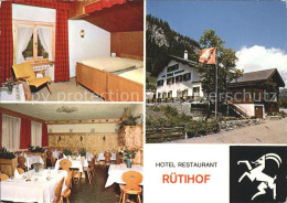 12069344 Litzirueti Hotel Restaurant Ruetihof Zimmer Gaststube Litzirueti Arosa - Other & Unclassified