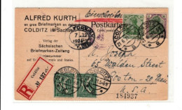 Germany / Germanias / Registered Postcards / U.S. / Boston - Other & Unclassified