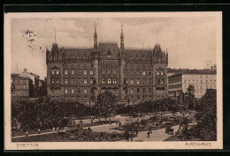 AK Stettin, Rathaus Und Anlagen  - Pommern