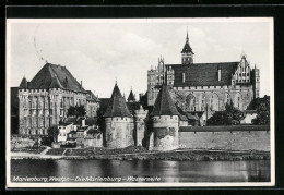 AK Marienburg, Die Marienburg, Wasserseite  - Westpreussen