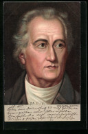 Lithographie Portrait Wolfgang Von Goethe  - Scrittori