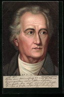 Lithographie Portrait Wolfgang Von Goethe  - Escritores